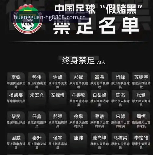 足协第三批禁足名单解读教程 - 从HG8868皇冠平台视角看足球反腐进展